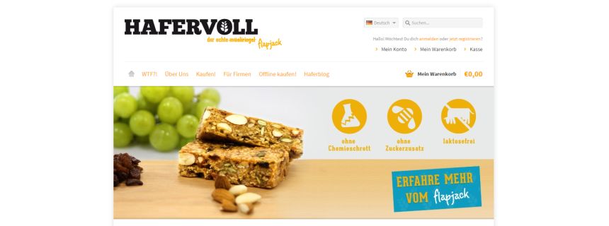 Flapjacks statt Müsliriegel: Hafervoll und die Entstehungsgeschichte ihres gesunden Snacks